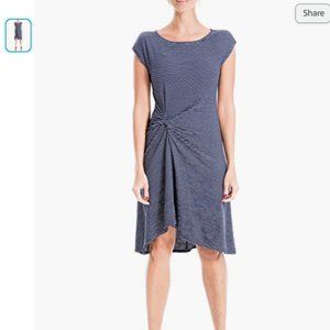 Max Studio Women's StripesizeXS -vestido asimétrico talla XS color azul